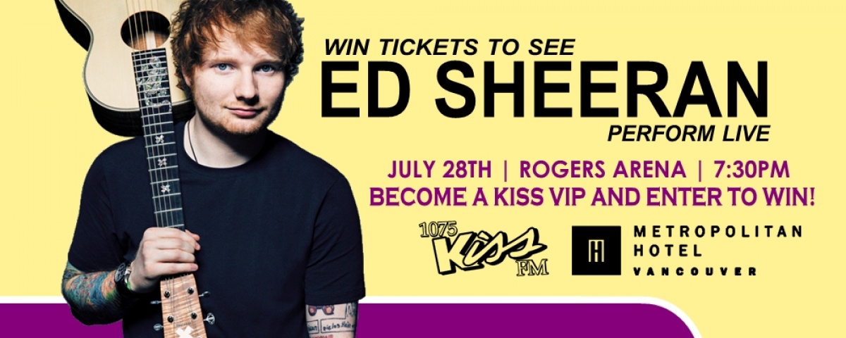 Win Tickets to Ed Sheeran!